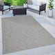 Variegated Waterproof Outdoor Rug for Patio - 7'10" x 11'2" - Grey