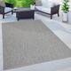 Variegated Waterproof Outdoor Rug for Patio - 4'7" x 6'7" - grey