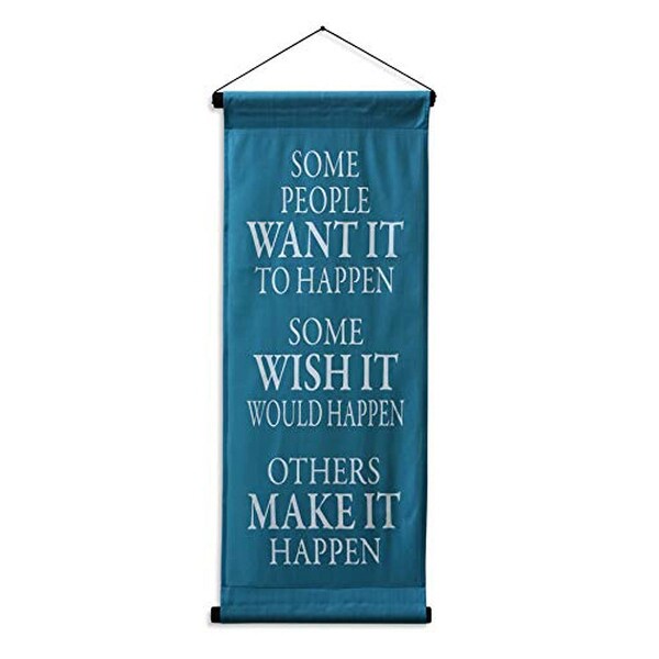 Inspirational Wall Decor Banner Inspiring Quote Scroll