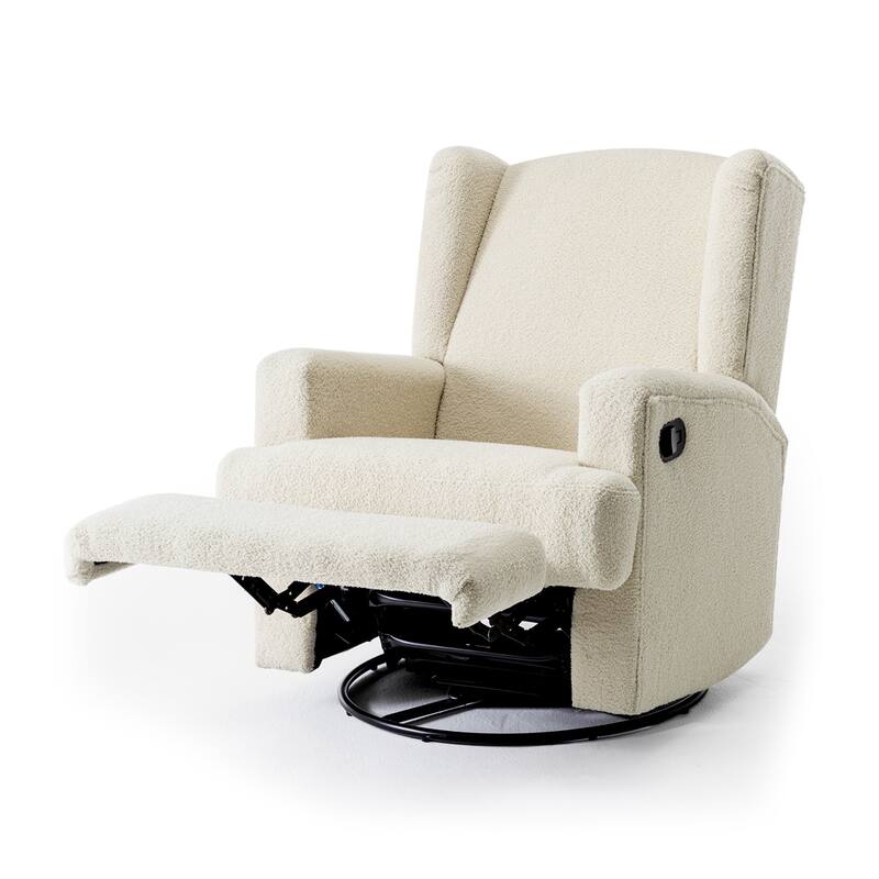 Swivel Wingback Glider Rocker Nursery Recliner Chair