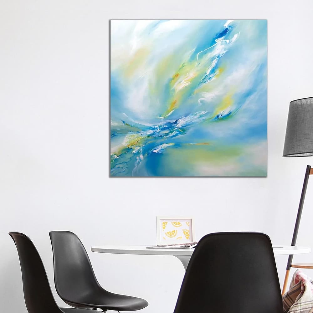 iCanvas "Blue Flush" by J.A Art Canvas Print