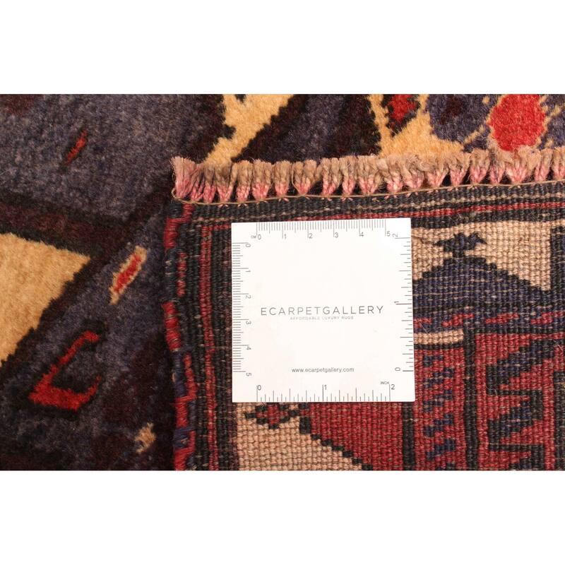 ECARPETGALLERY Hand-knotted Teimani Dark Navy Wool Rug - 2'10 x 3'9
