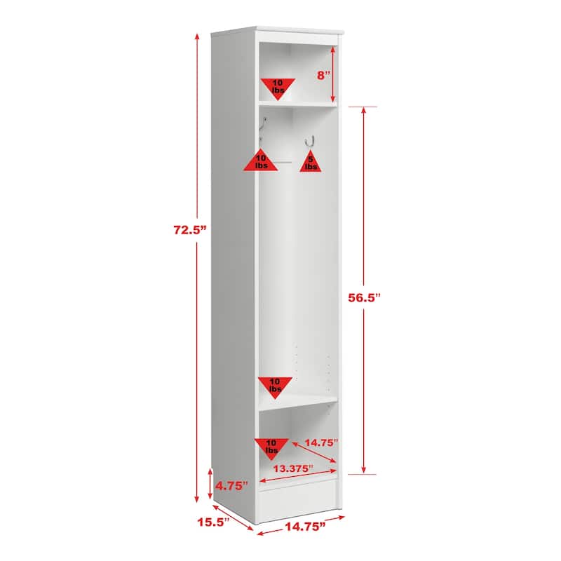 Prepac Narrow Entryway Organizer