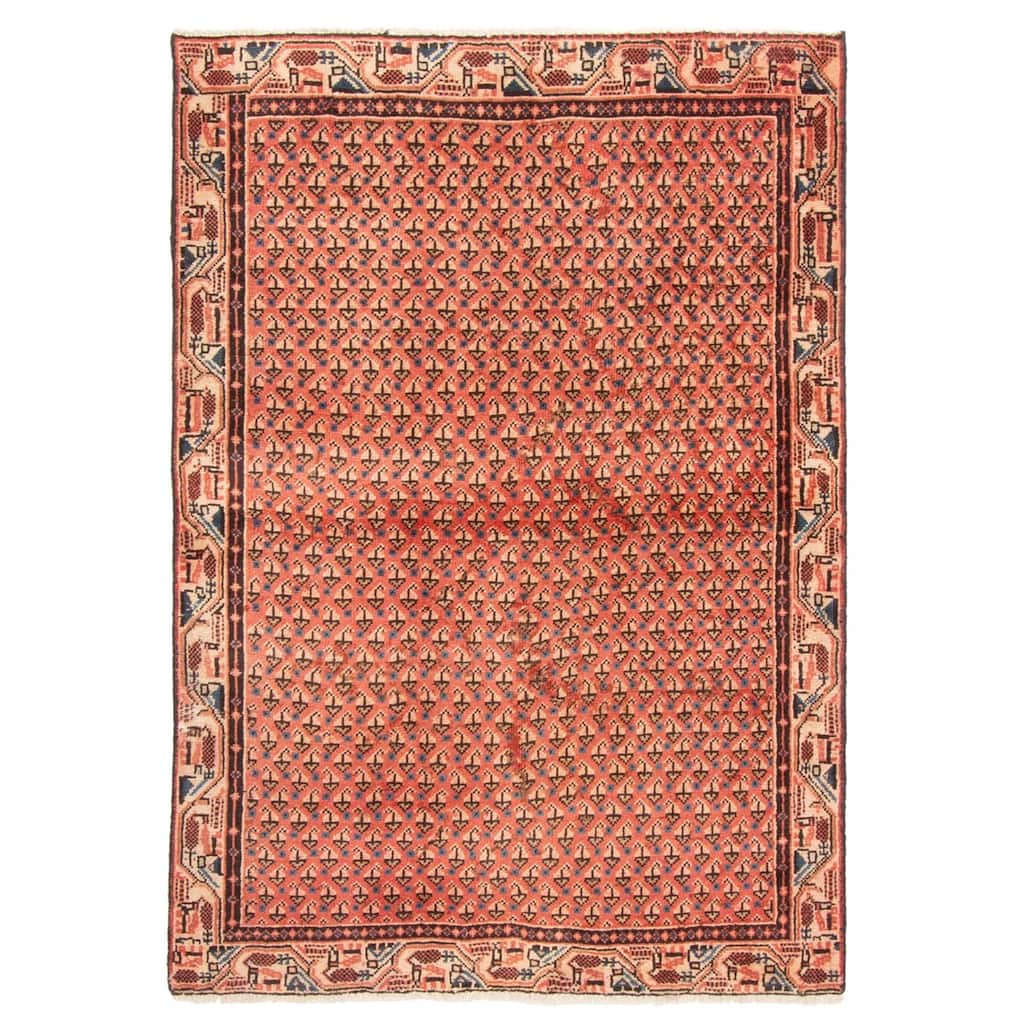 ECARPETGALLERY Hand-knotted Andelz Copper Wool Rug - 3'2 x 4'6
