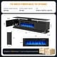 preview thumbnail 56 of 97, 70"/80" Modern Fireplace TV Stand with 36" Electric Fireplace
