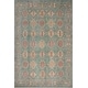 preview thumbnail 1 of 5, Bohemian Kazak Anaya Green/Green Wool Rug - 7'9'' x 10'1''