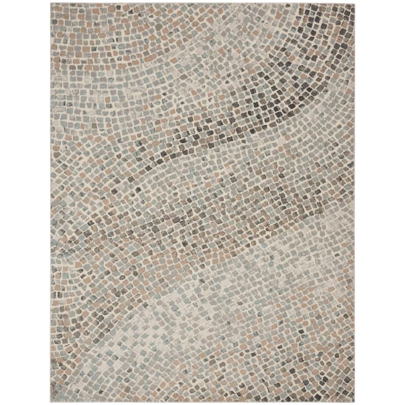 Nourison Marmara Contemporary Mosaic Abstract Area Rug