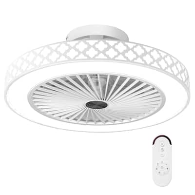 Gymax Ceiling Fan w/ Lights & Remote 3000-6500K Modern Flush Mount LED
