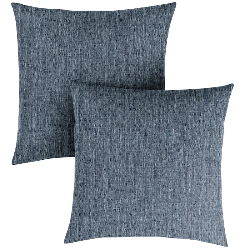 Sorra Home Linen Texture Pillows (Set of 2)