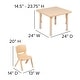 preview thumbnail 29 of 34, 24" Square Plastic Height Adjustable Activity Table Set with 2 or 4 Chairs