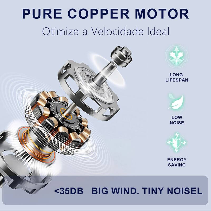 42" Ceiling Fan w/ Light 3 ABS Blades Remote Control Reversible DC Motor