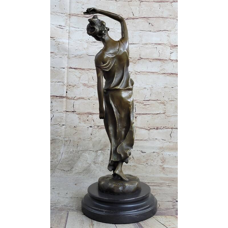 Clearance Sale Country Girl With Natural Beauty Bronze Art Deco Statue Sculpture