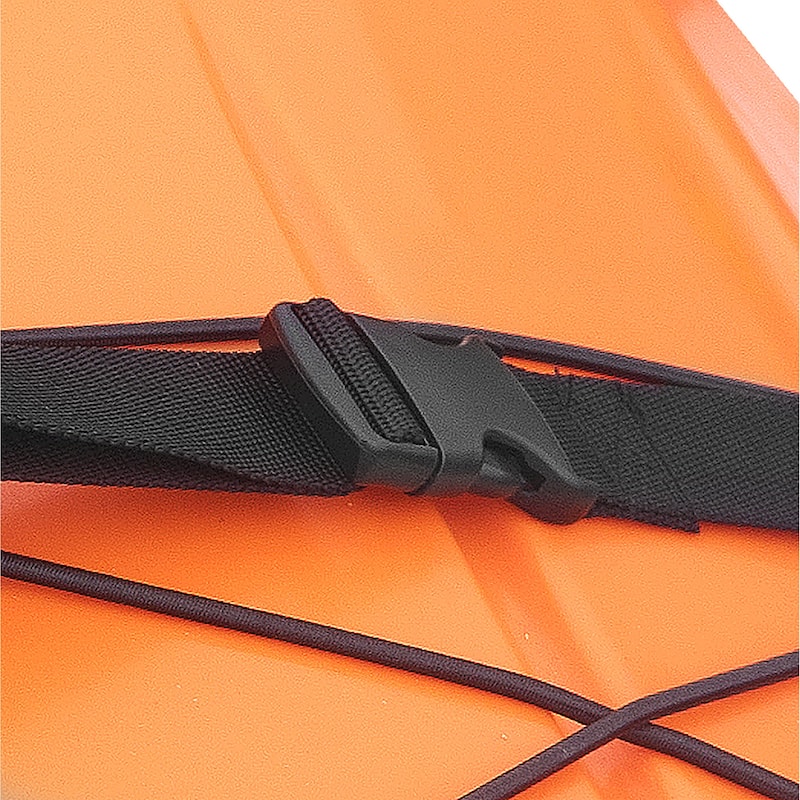 Kayak Storage Hooks - Set of 2 Wall Mount Garage Hangers - 125lbs Capacity Rack for Paddleboards by Rad Sportz (Orange) - Large
