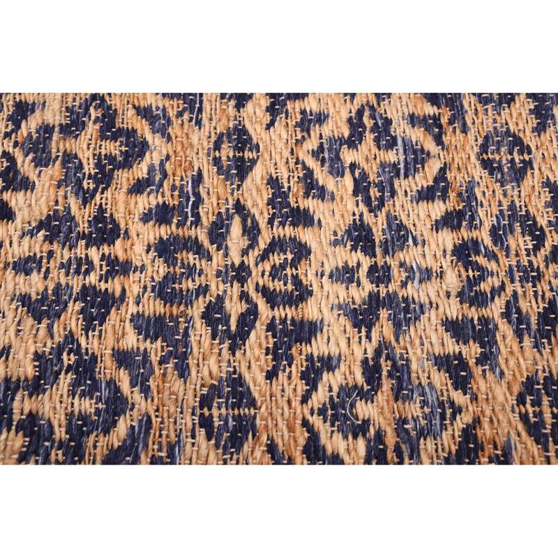 ECARPETGALLERY Flat-Weave Palas Denizli Tan Jute Kilim - 5'2 x 7'5