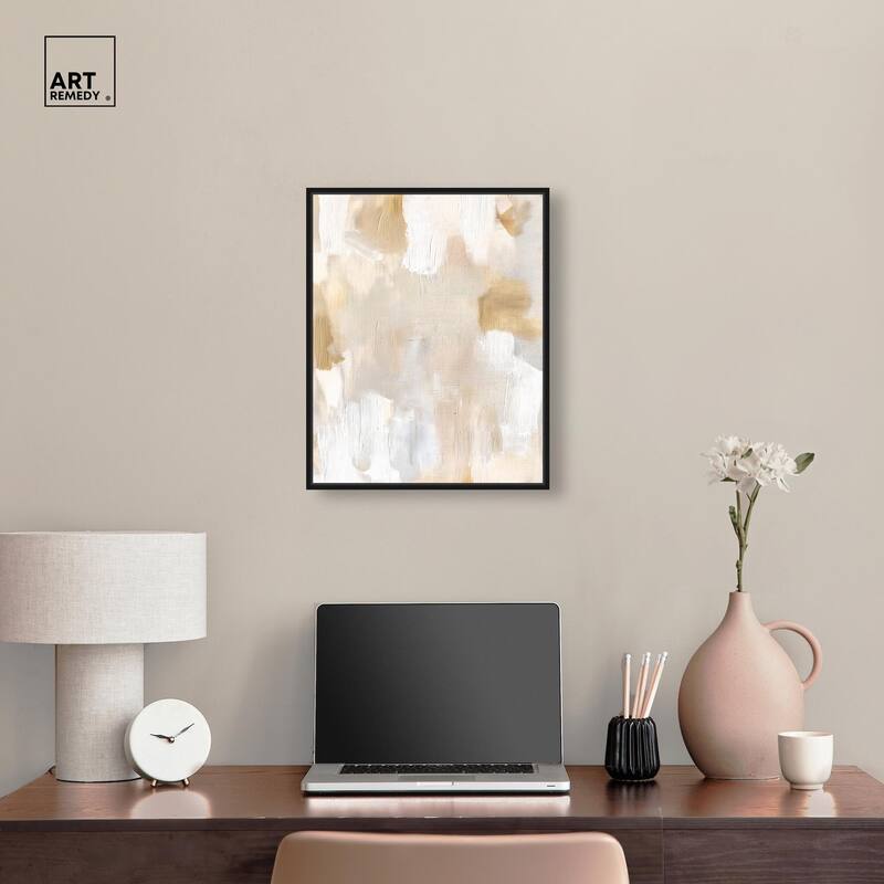 Beige and Cream I Canvas by Art Remedy