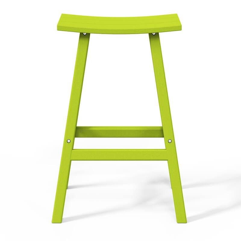 Laguna Hdpe All Weather Outdoor Patio 29" Saddle Seat Bar Stool