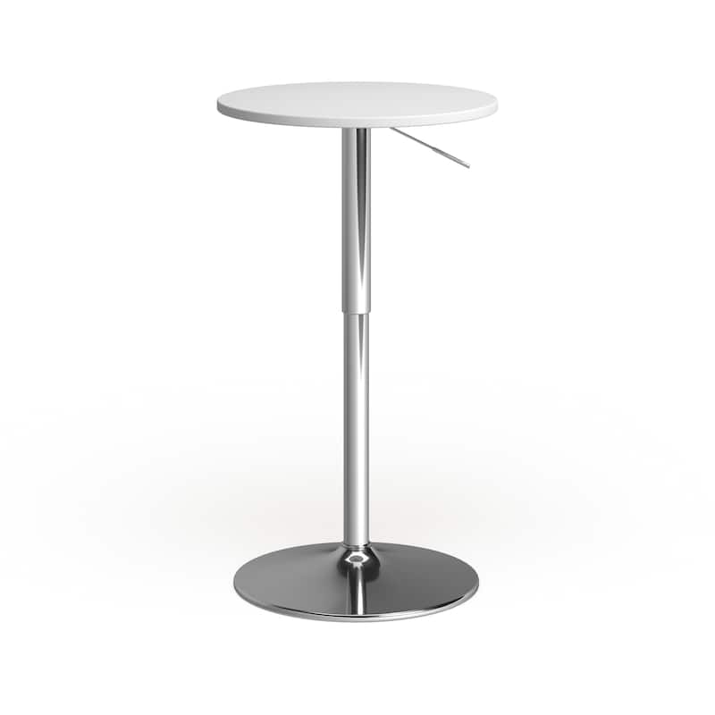 Porch & Den Oakberry 23-inch Wood Top Adjustable Bar Table