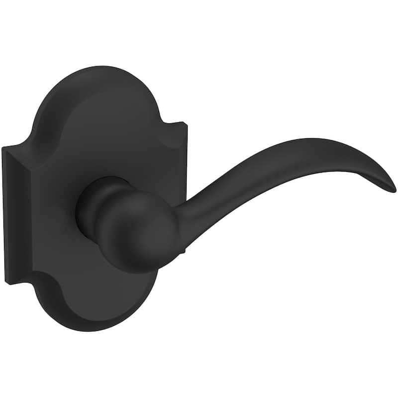 Baldwin Beavertail Right Handed Non-Turning One-Sided Dummy Door Lever - Satin Black