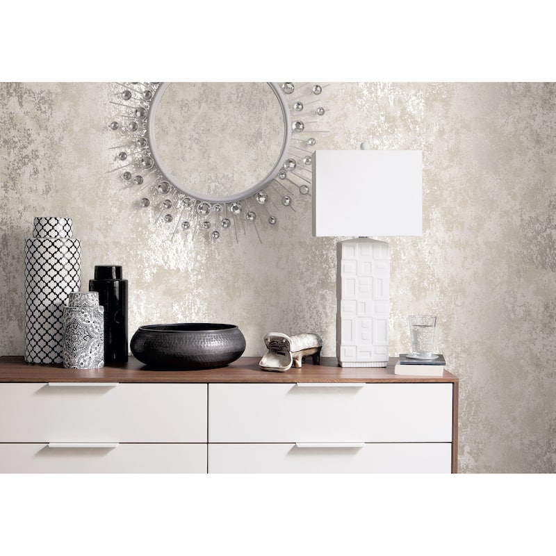 Galerie Wallcoverings Metallic FX Industrial Texture Non-woven Metallic Finish Wallpaper Roll