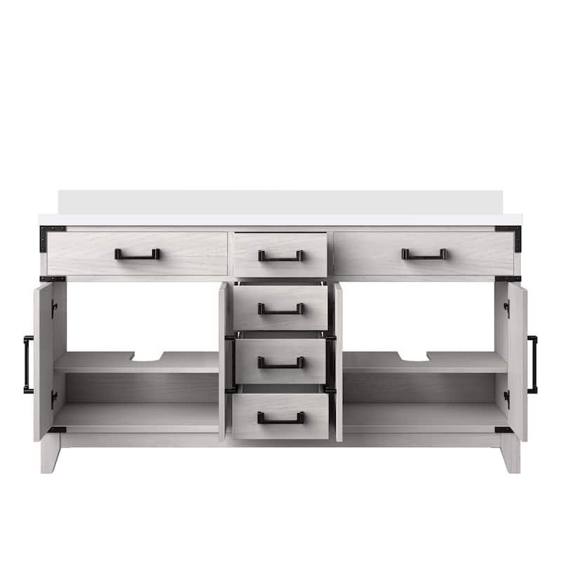 Laurel Bath Vanity with Quartz Top and Sink