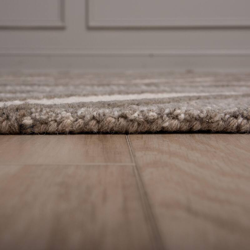 Alora Decor Lofton Stripe Hand Tufted Wool Rug