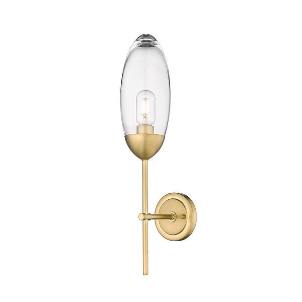 slide 2 of 8, Arden 1 Light Wall Sconce - Rubbed Brass
