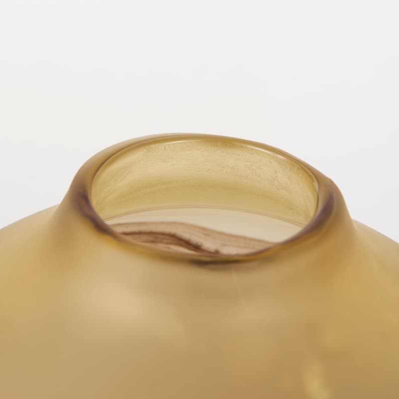 Pyla Large Yellow/Brown Glass Sand Dune Inspired Vase