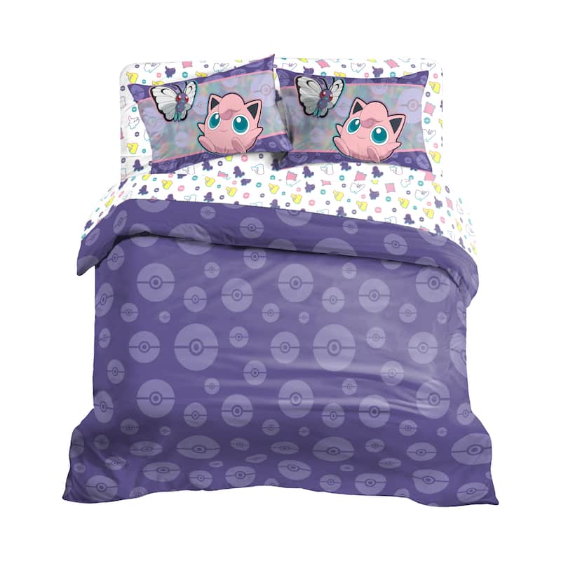 Pokemon Friendly Battle Rotary 5-piece Full Bed in a Bag Set