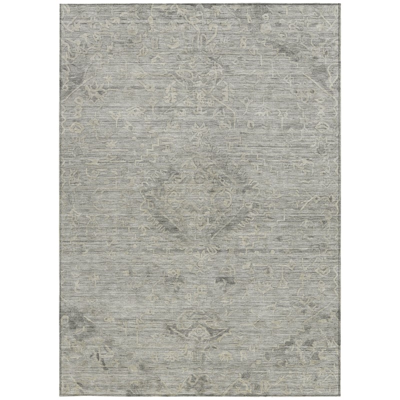 HomeRoots Floral Traditional Rectangle Outdoor Rug