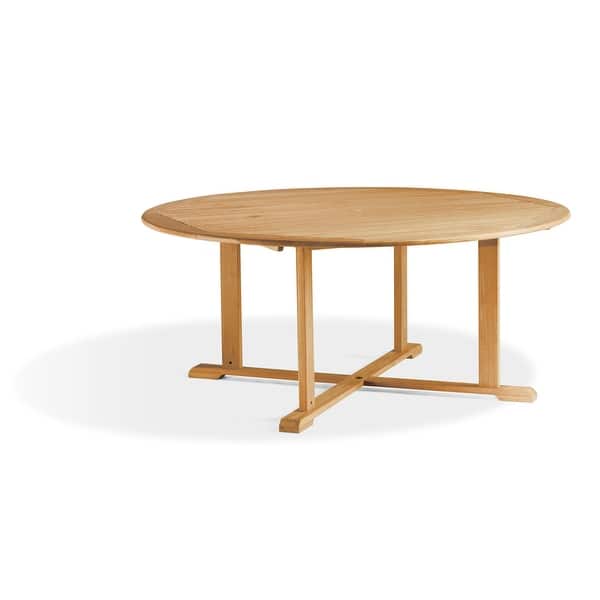 Oxford Garden 67inch Teak Round Dining Table Bed Bath & Beyond
