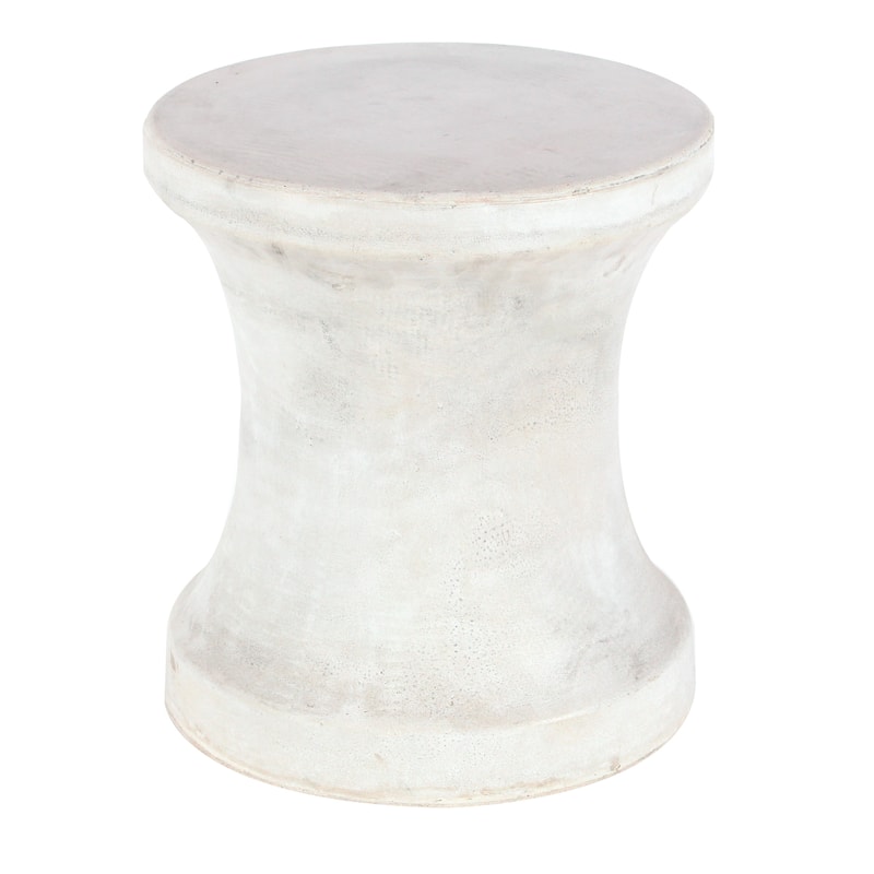 Contemporary Fiberclay Stool - 14 x 14 x 16