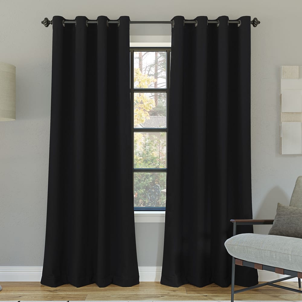 Sun Zero Oslo Theater Grade Extreme Total Blackout Grommet 1-Piece Curtain Panel, Single Panel