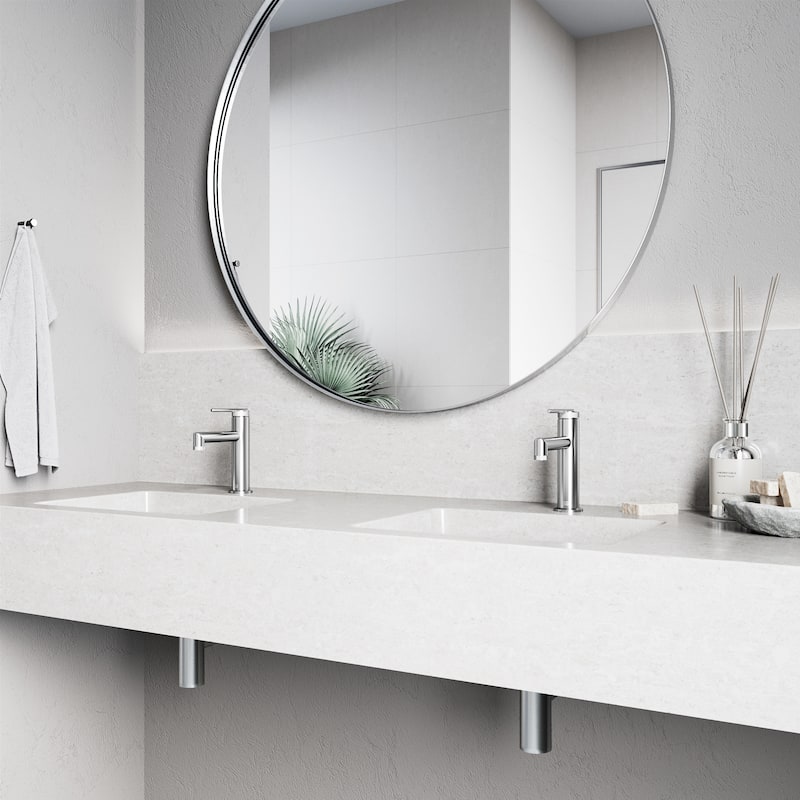 VIGO Sterling 7" H Single Handle Single Hole Bathroom Faucet