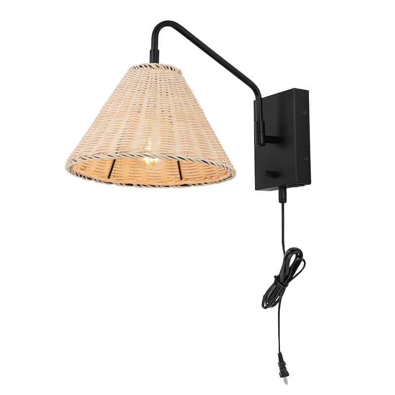 SAFAVIEH Lighting Alaitz Wall Sconce (Set of 2) - 11" W x 16" D x 13" H - 11Wx16Dx13H