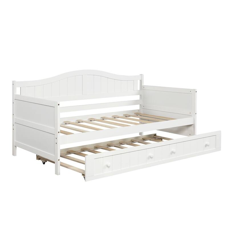 Harper & Bright Designs Twin Wooden Daybed with Trundle Bed