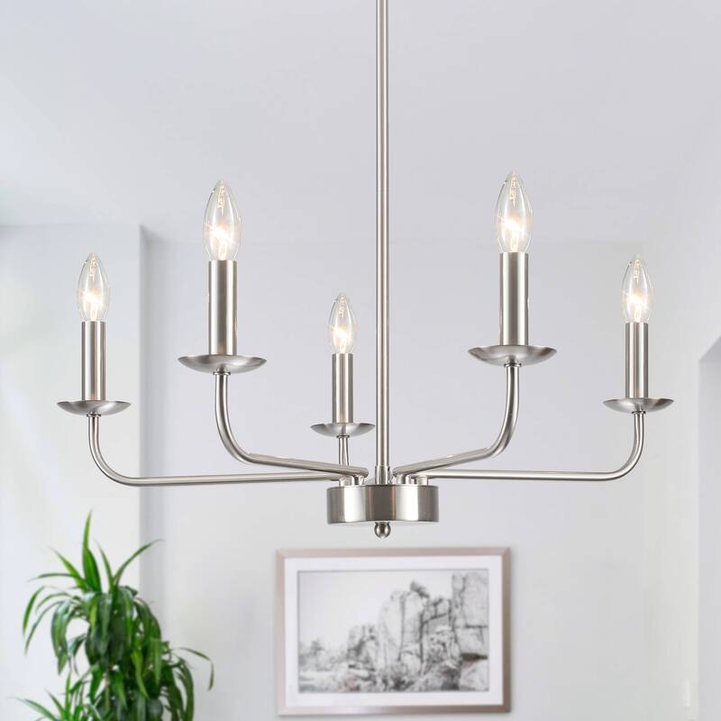 5-Light 24.04 in. Classic Chandelier for Kitchen Living Room