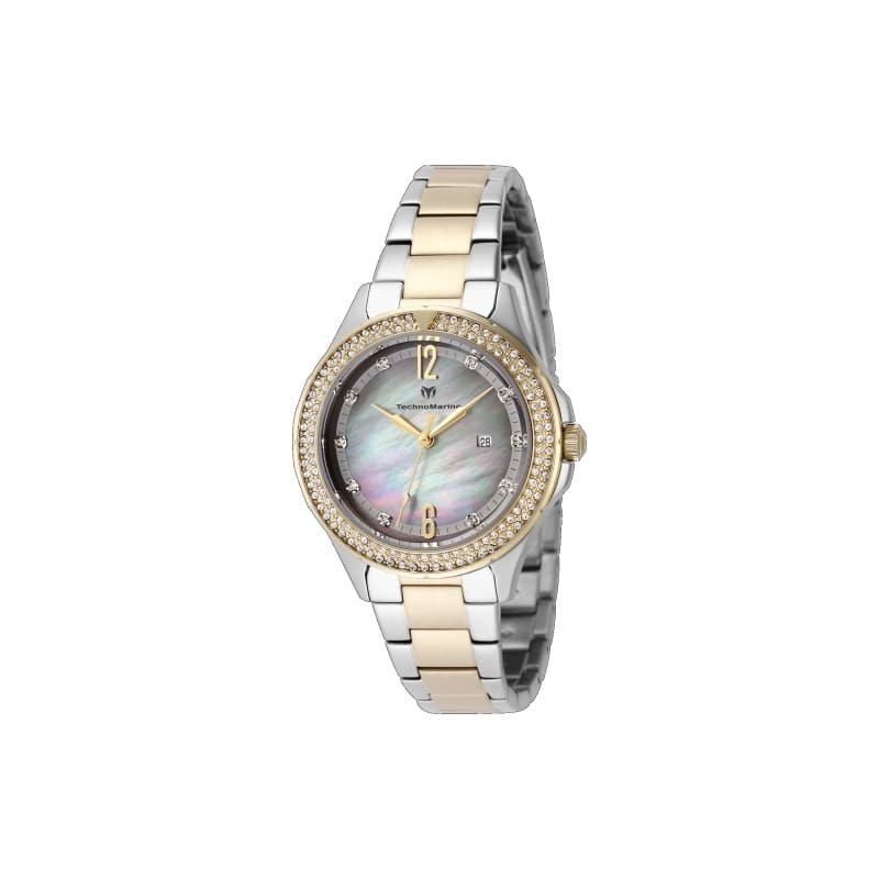 Technomarine Women's TM-826011 LUNA Quartz Grey, White Dial Watch - Gray