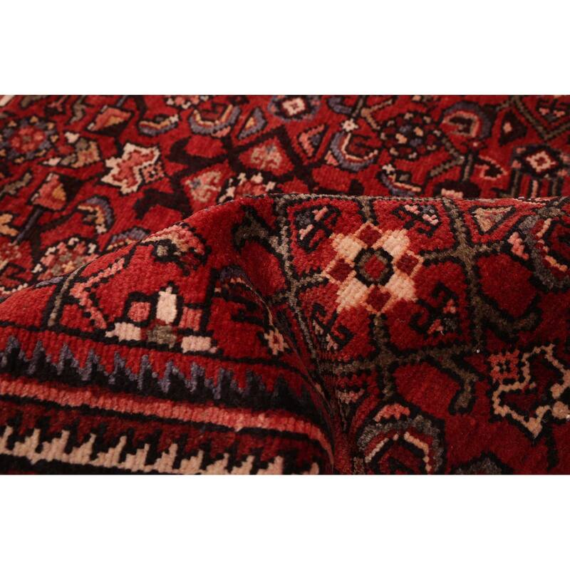 ECARPETGALLERY Hand-knotted Andelz Red Wool Rug - 4'1 x 10'4