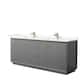 Option Dark Gray, Bronze Trim, Giotto Quartz Top