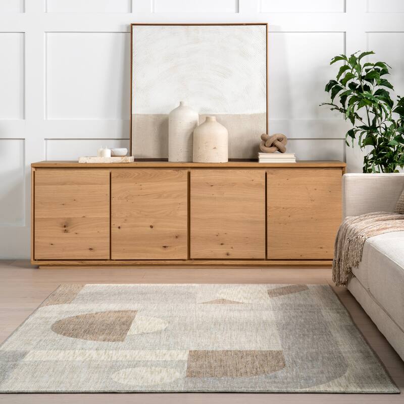 Nuloom Rhona Modern Geometric Recycled Area Rug