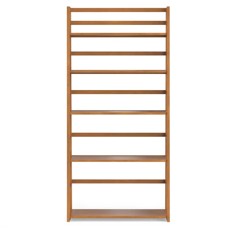 WYNDENHALL Normandy 30 inch Solid Wood 5 Shelf Ladder Bookcase (Set of 2)