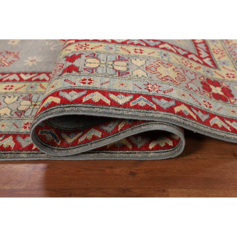 Kazak Oriental Area Rug Handmade Traditional Bedroom Wool Carpet - 6'9" x 9'9"