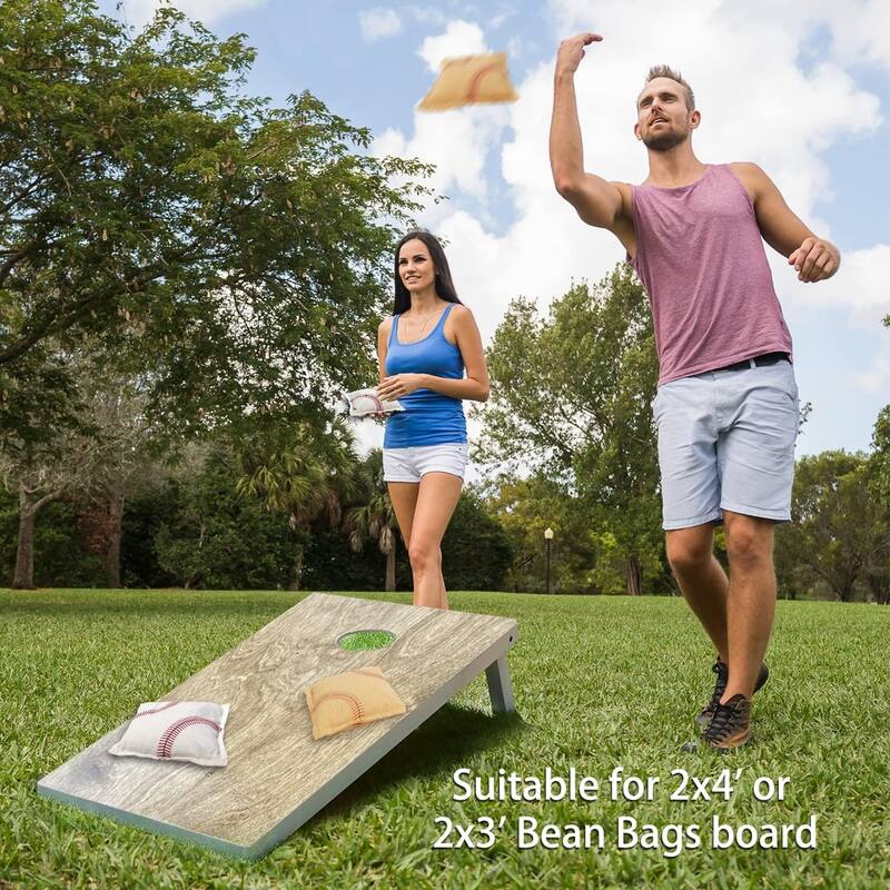 GSE™ Set of 8 Regulation Size Cornhole Bean Bags. Corn Hole Board Toss Game Replacement Bean Bags