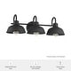 preview thumbnail 7 of 11, Hunter Mill Valley Matte Black 3 Light Bathroom Vanity Light - Transitional, Modern Farmhouse, Traditional