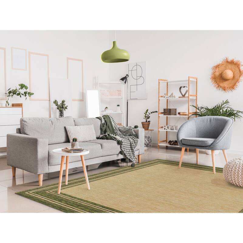 Liora Manne Carmel Multi Border Indoor/ Outdoor Area Rug