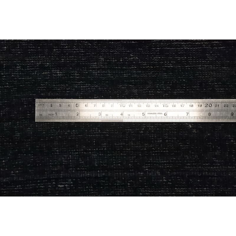 Hand Knotted Oriental 100% Wool Carpet Modern Solid Navy Blue & Blues Gabbeh Area Rug - 10' 0'' X 7' 11''