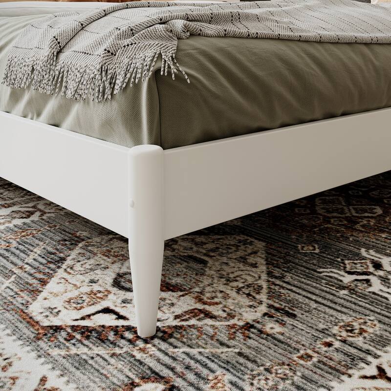 Aria Solid Wood Modern Low Profile Platform Bed