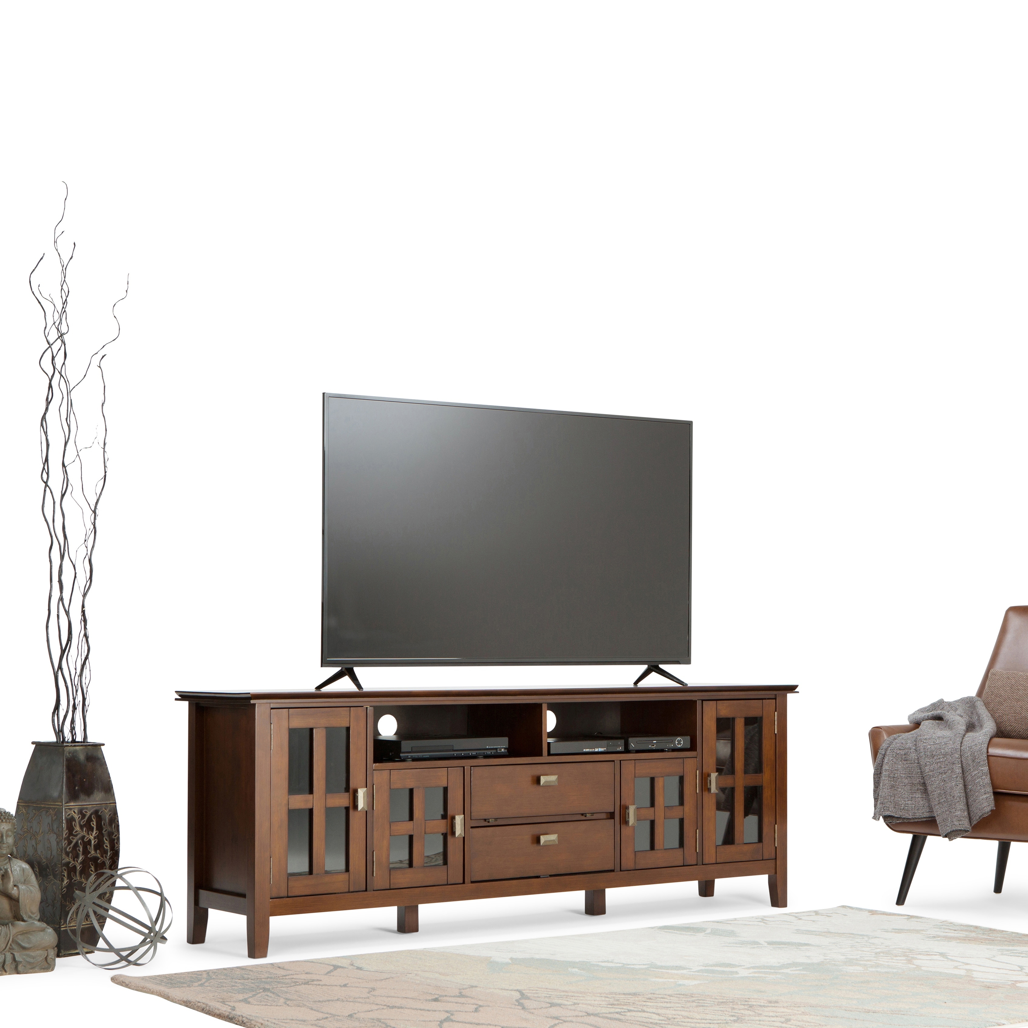 Wyndenhall stratford solid wood 60 inch wide shop contemporary bedroom dresser and media cabinet