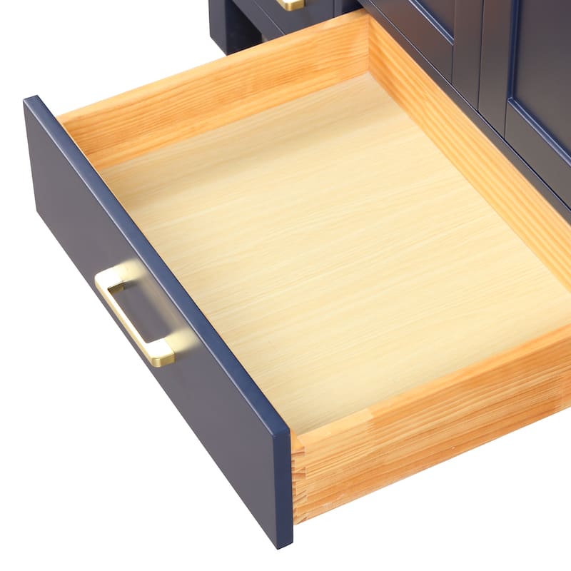 Blossom Geneva 48" Freestanding Bathroom Vanity with Marble Top & Sink