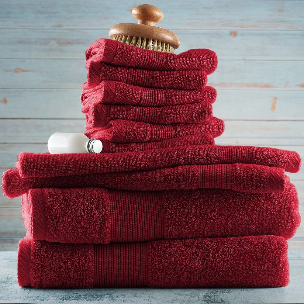 Oversized Red Bath Towel